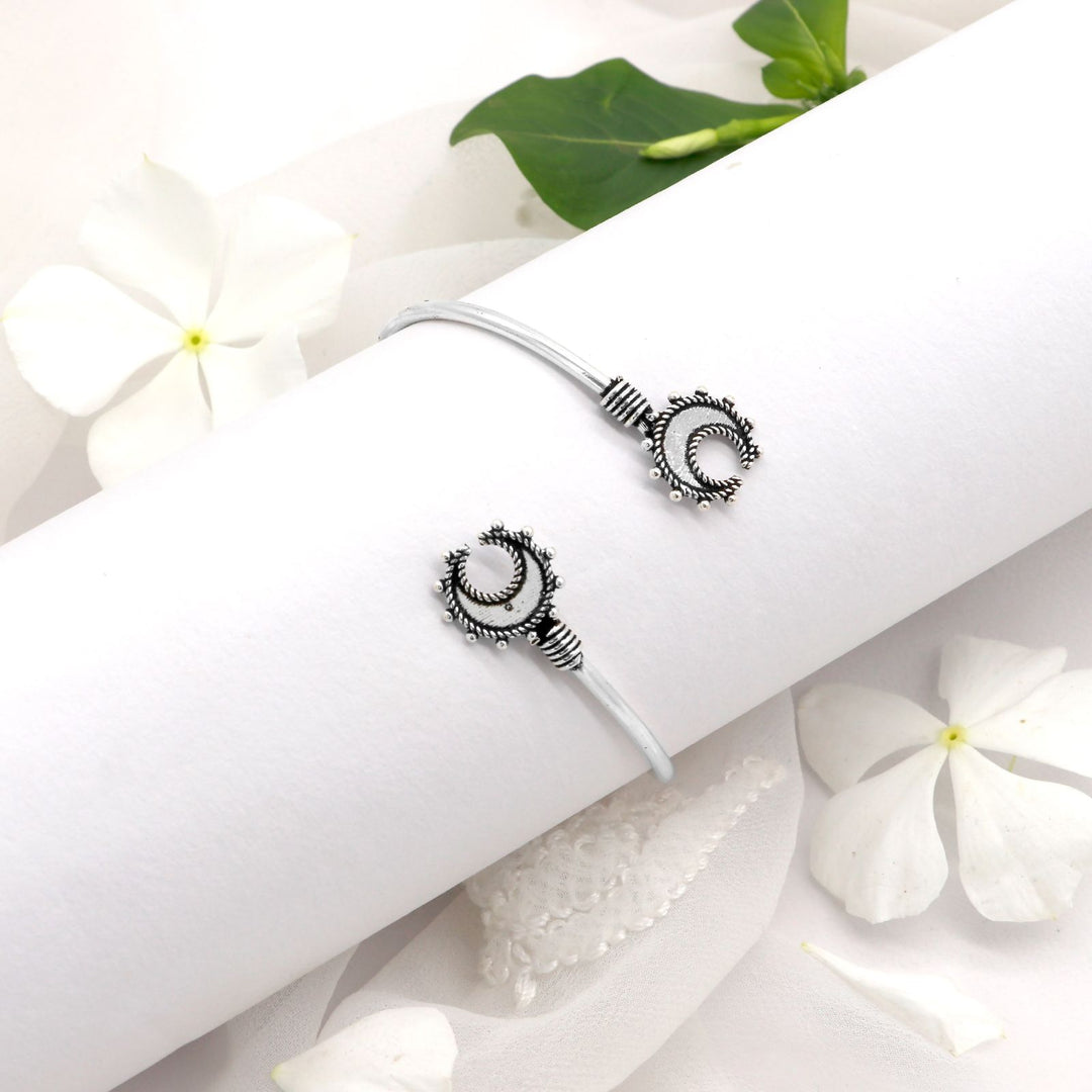 Chandrika Silver Oxidized Bracelet - Joker & Witch