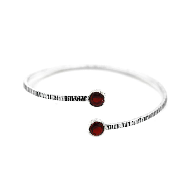 Bhamini Red Silver Oxidized Bracelet - Joker & Witch
