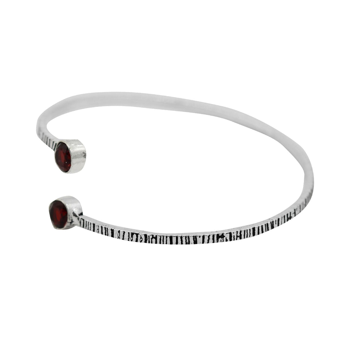 Bhamini Red Silver Oxidized Bracelet - Joker & Witch