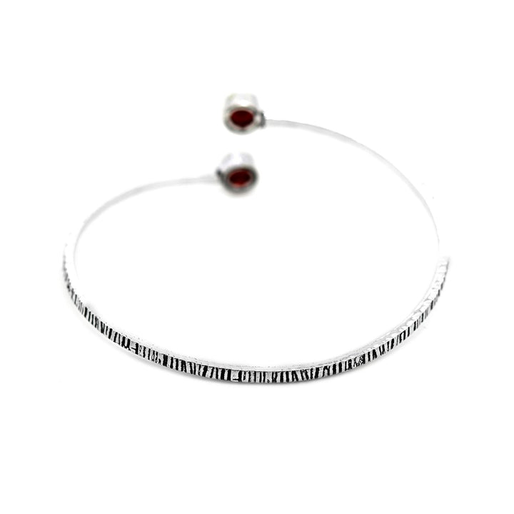 Bhamini Red Silver Oxidized Bracelet - Joker & Witch