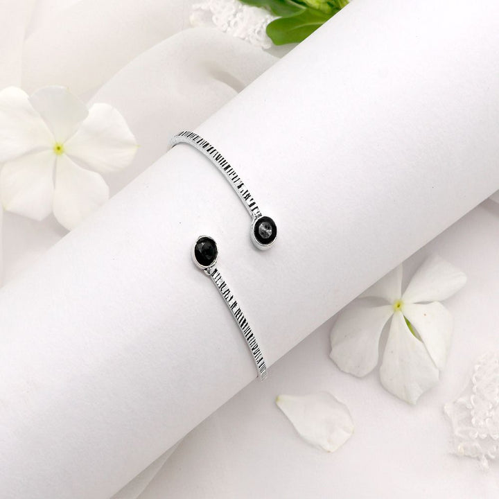 Bhamini Black Silver Oxidized Bracelet - Joker & Witch