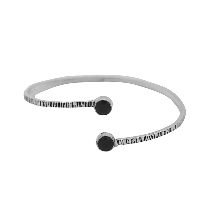 Bhamini Black Silver Oxidized Bracelet - Joker & Witch