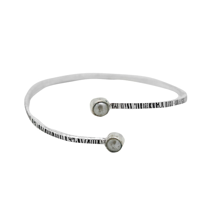 Bhamini White Silver Oxidized Bracelet - Joker & Witch