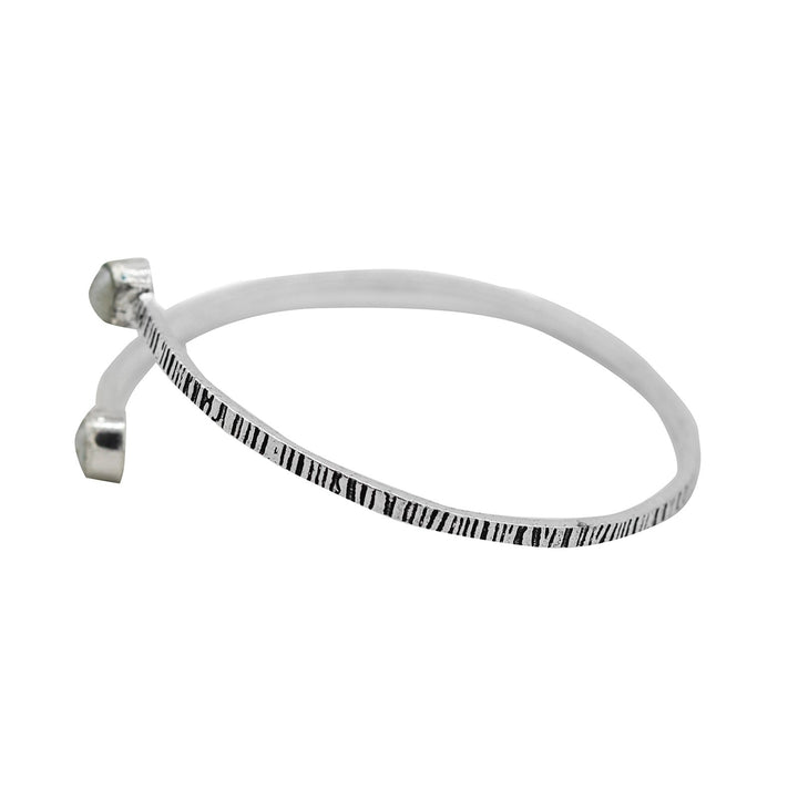 Bhamini White Silver Oxidized Bracelet - Joker & Witch