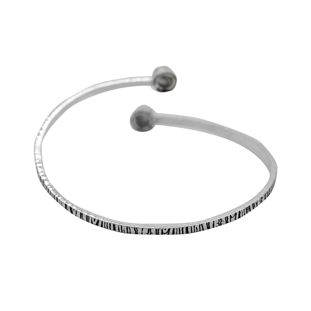 Bhamini White Silver Oxidized Bracelet - Joker & Witch