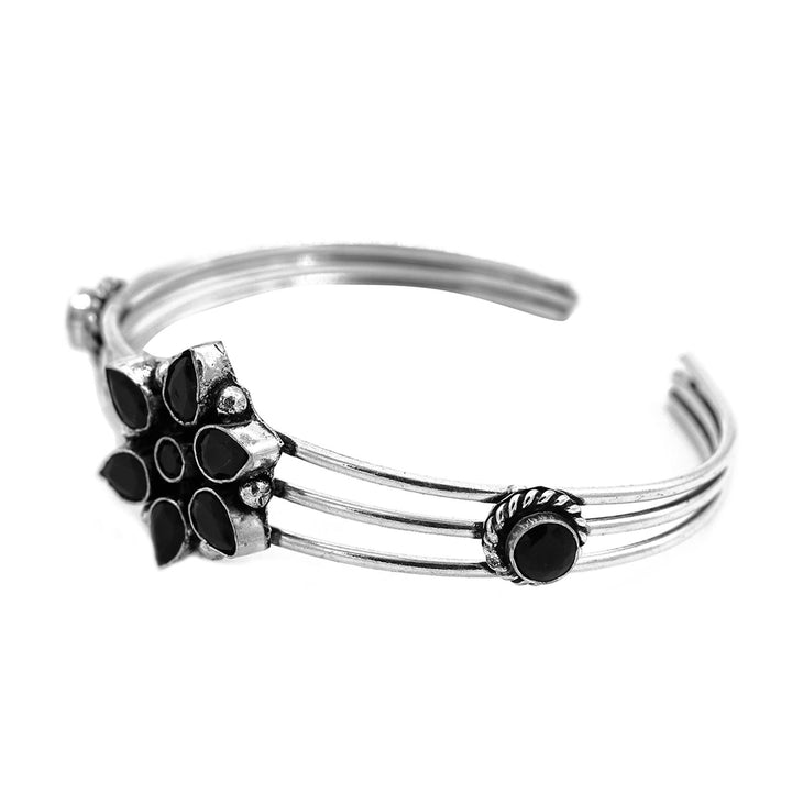 Dhatri Black Silver Oxidized Bracelet - Joker & Witch