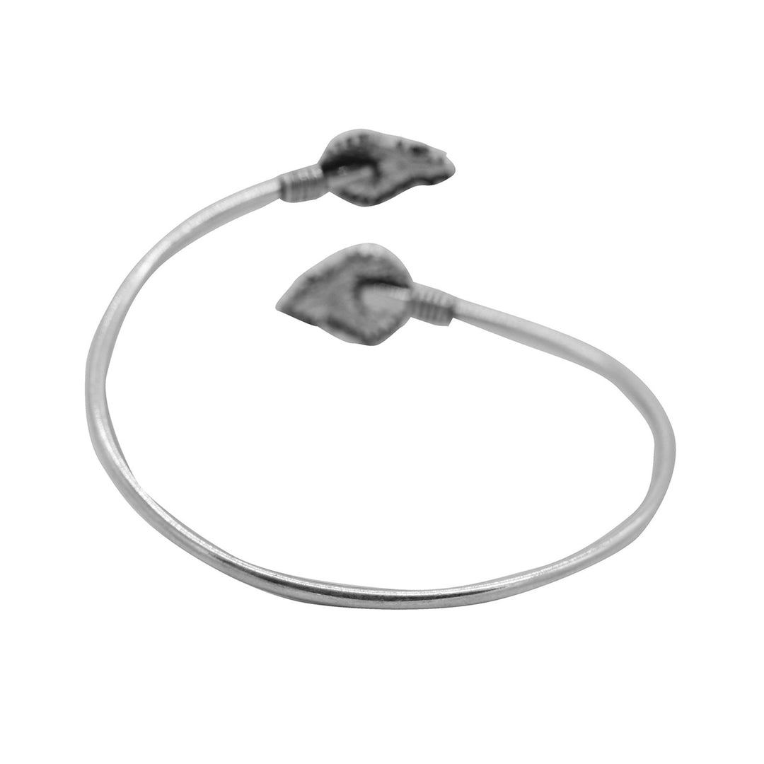 Mrag Silver Oxidized  Bracelet Cuff - Joker & Witch