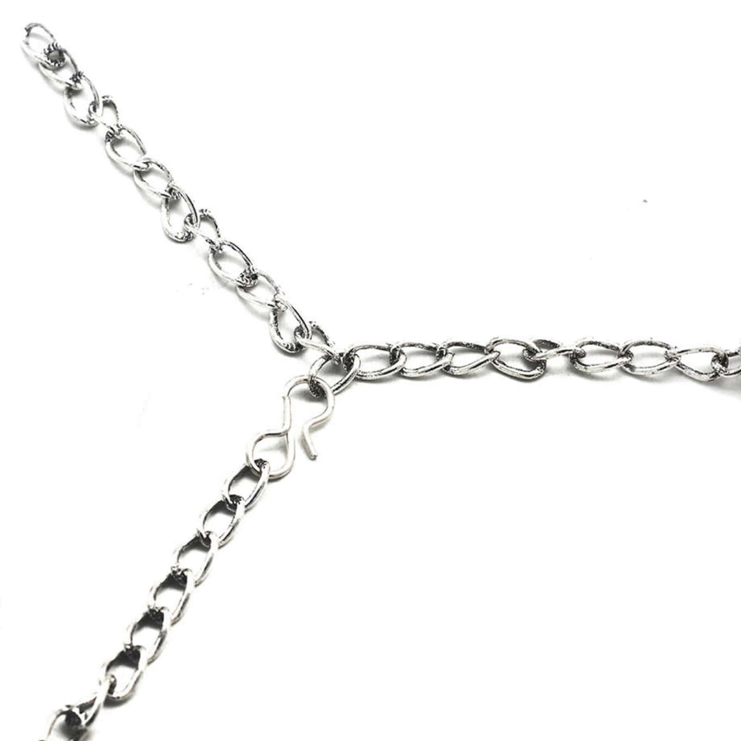 Mira Silver Oxidized Necklace - Joker & Witch
