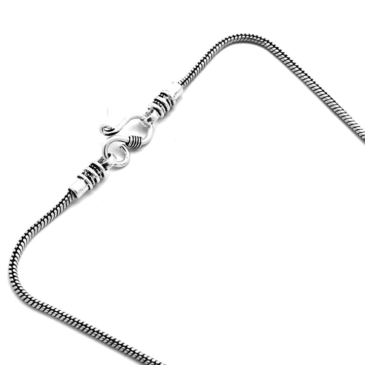 Ishya Silver Oxidized Necklace - Joker & Witch