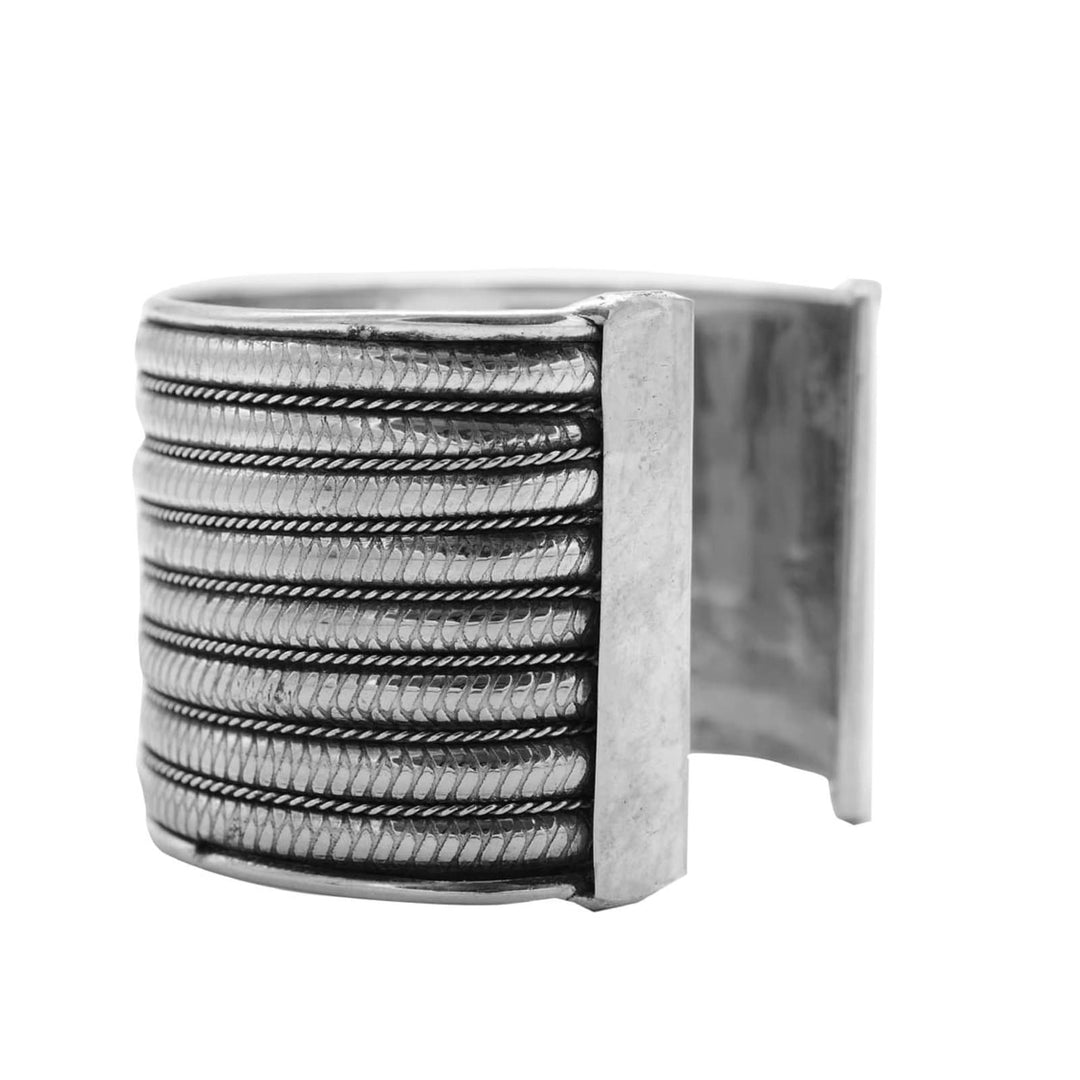 Seema Silver Oxidized Bracelet Cuff - Joker & Witch