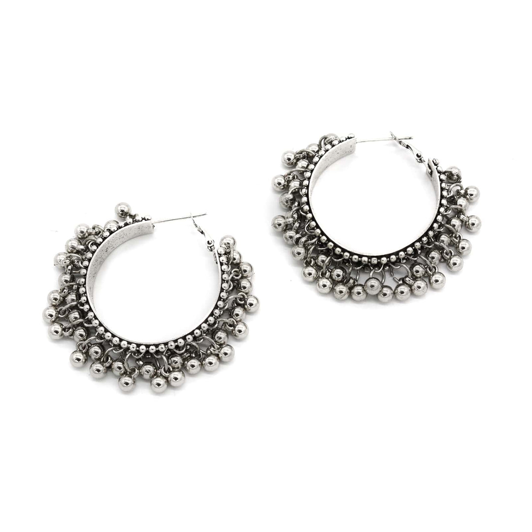 Gungroo Silve Hoops Earrings - Joker & Witch