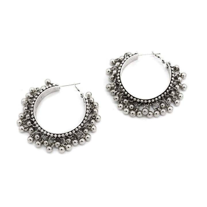 Gungroo Silve Hoops Earrings - Joker & Witch