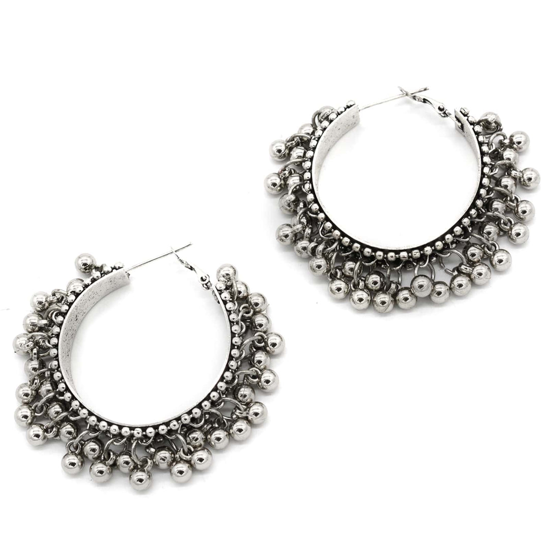 Gungroo Silve Hoops Earrings - Joker & Witch