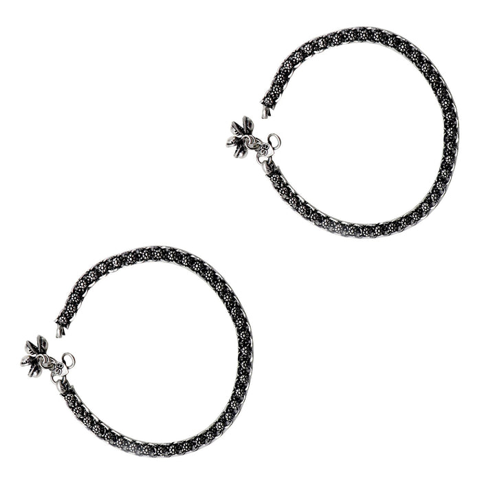Gouri Metallic Ghungroo Silver Oxidized Jewelry Gift Set