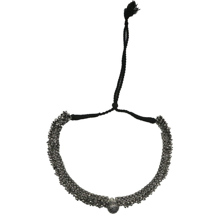 Teejh Oxidized Ghungroo Long Necklace