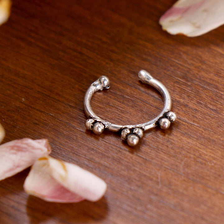 Ameya Silver Nose pin
