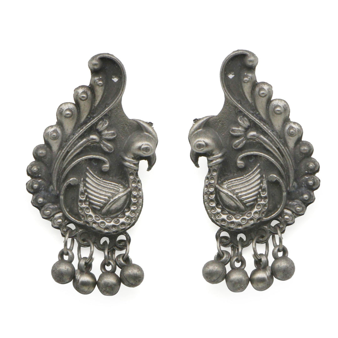 Teejh Mayurika Silver Oxidised Jewelry Gift Set