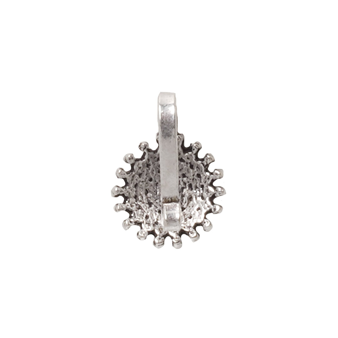 Teejh Lalita Black Stone Floral Nosepin