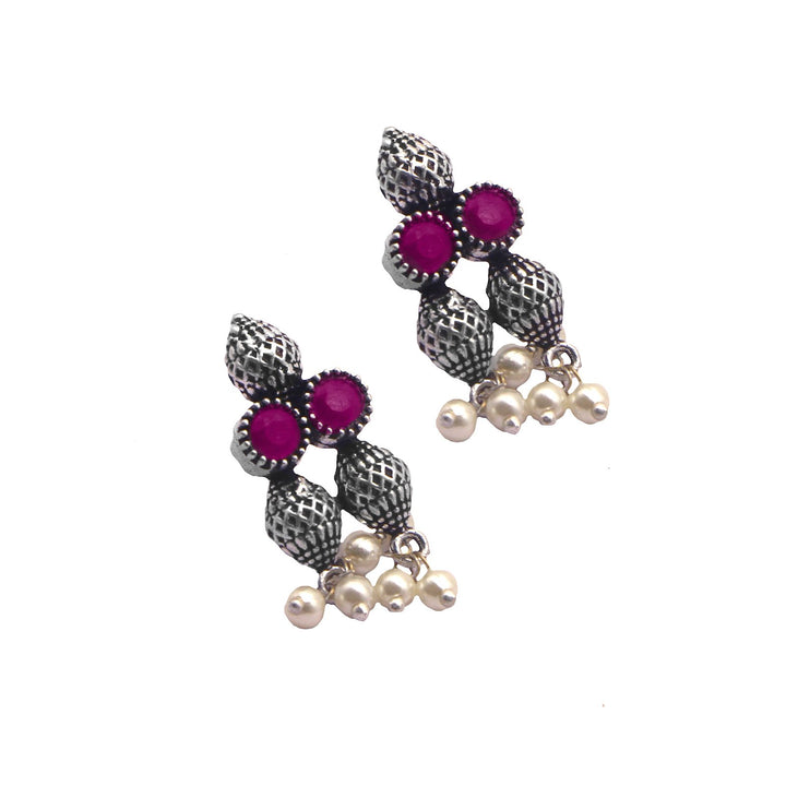 Teejh Mitali Rani Pink Stone Choker Necklace Set