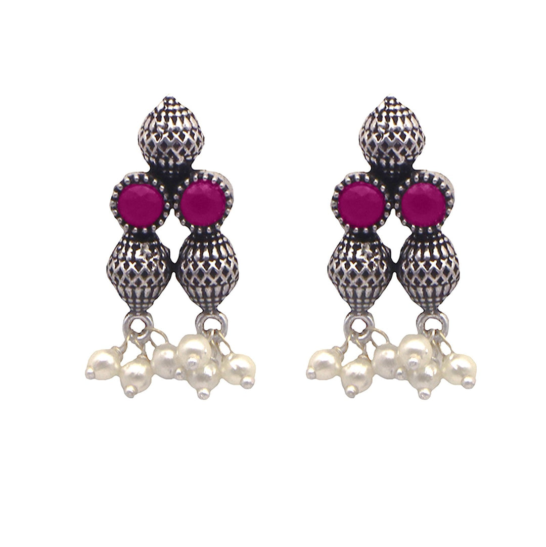 Teejh Mitali Rani Pink Stone Choker Necklace Set