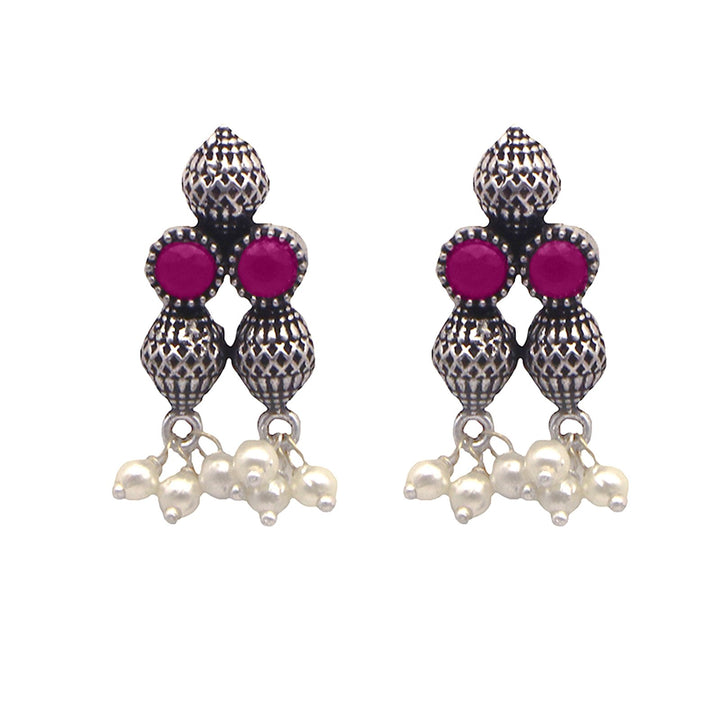 Teejh Mitali Rani Pink Stone Choker Necklace Set