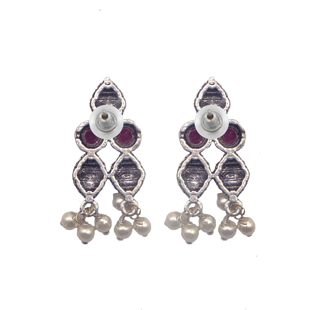 Teejh Mitali Rani Pink Stone Choker Necklace Set