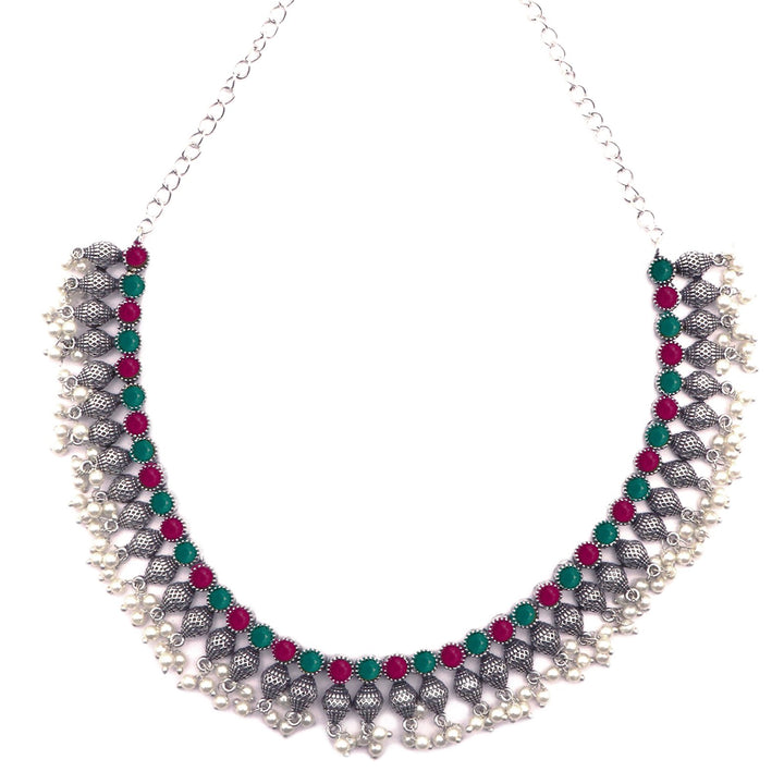 Teejh Oni Multi colored choker Necklace Set