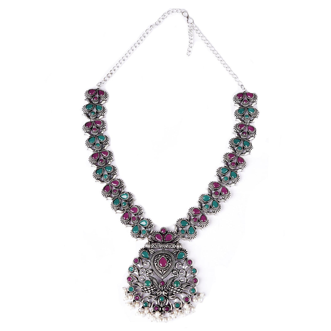 Teejh Nishka Multi Colored Necklace Set
