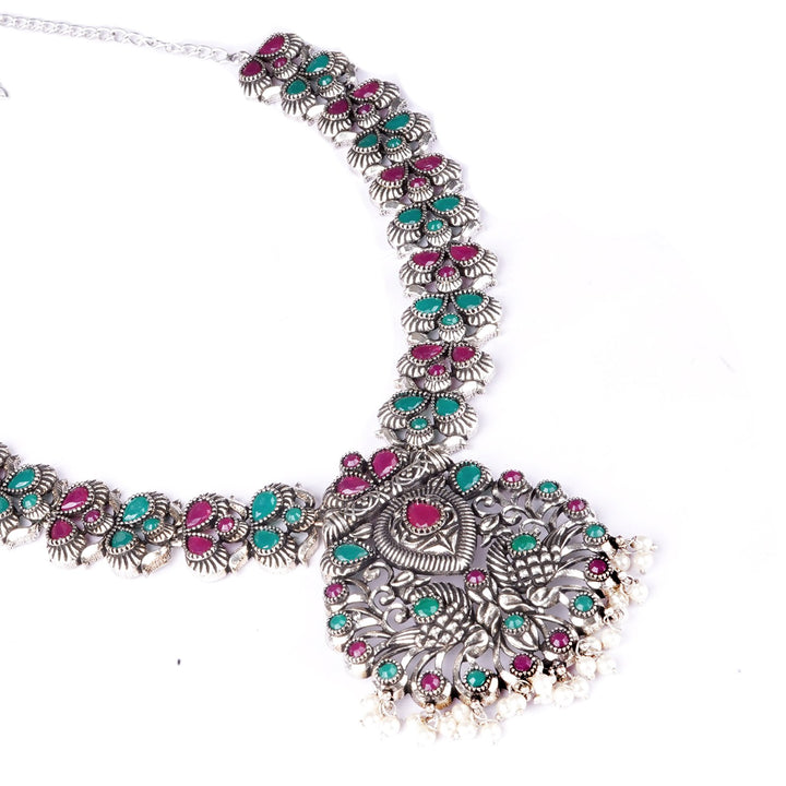Teejh Nishka Multi Colored Necklace Set