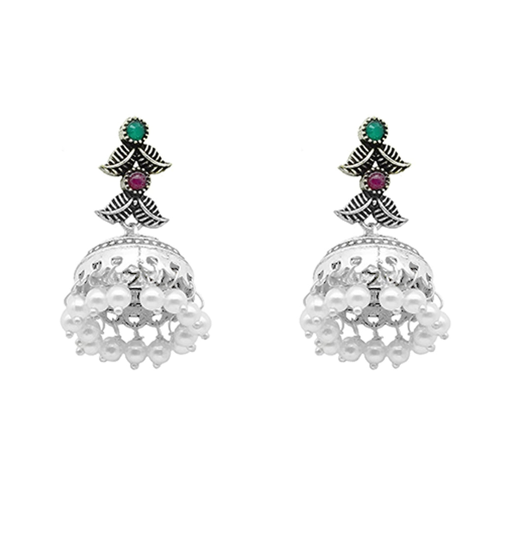 Teejh Margal Silver Oxidised Jewelry Gift Set