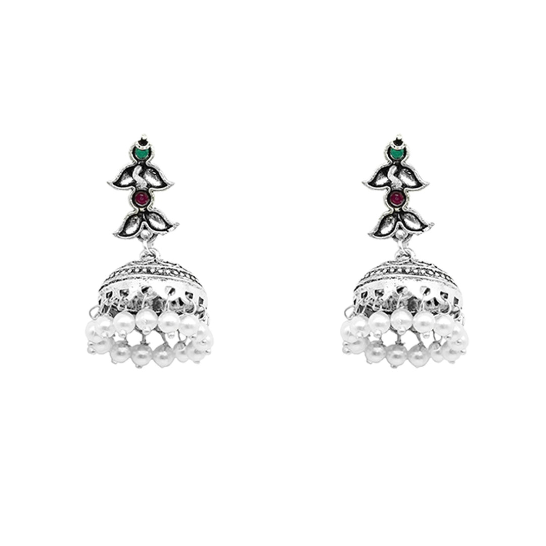 Teejh Margal Silver Oxidised Jewelry Gift Set