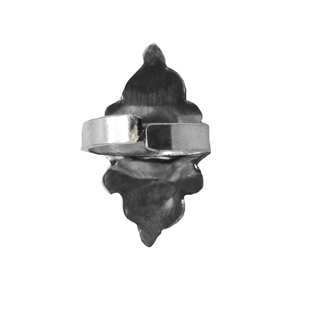 Veena Turquoise Silver Oxidized Ring