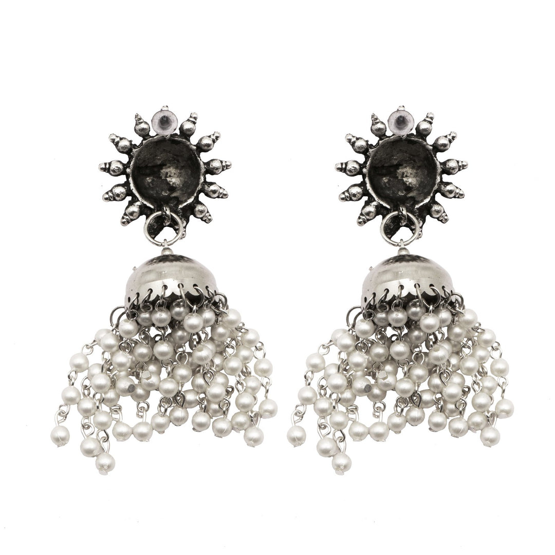 Teejh Rupangi Pearl Jhumki Earrings
