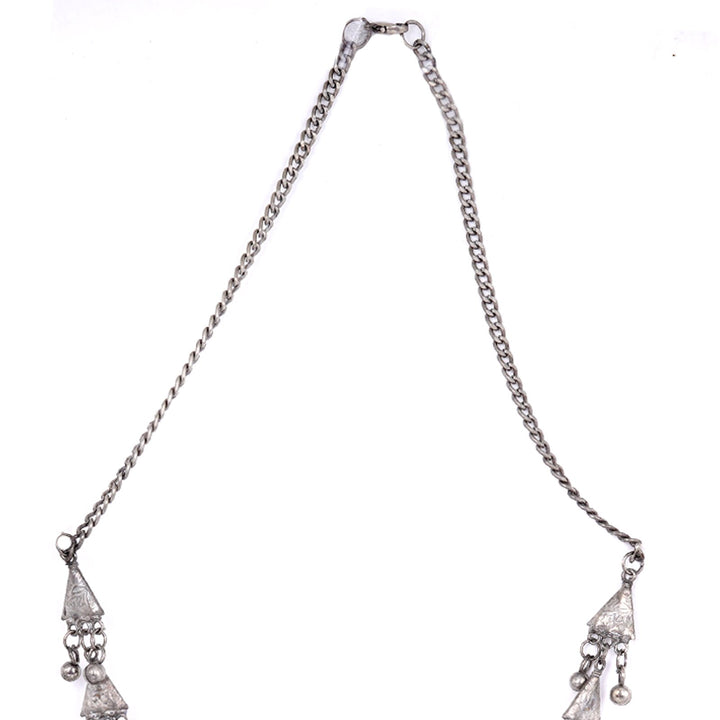 Teejh Rihana Ethnic Silver Oxidised Necklace Set