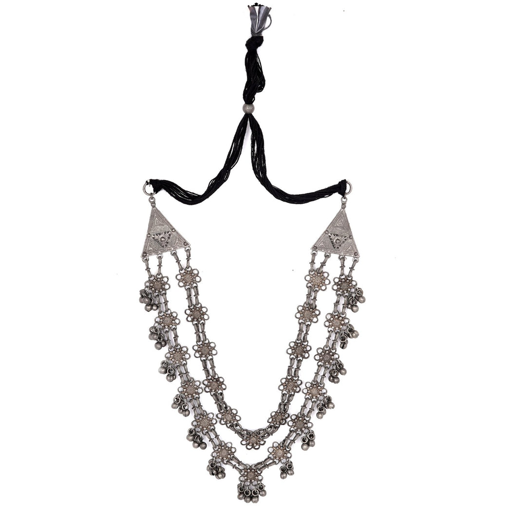 Teejh Rua Antique Silver Polish Long Necklace