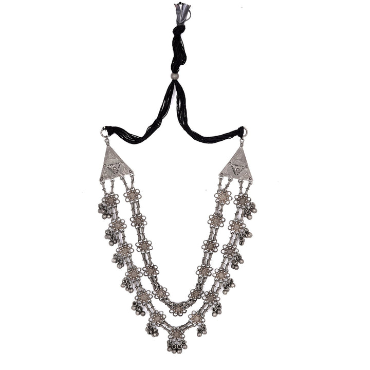 Teejh Rua Antique Silver Polish Long Necklace
