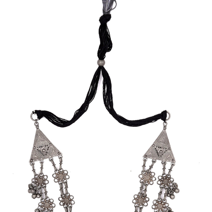 Teejh Rua Antique Silver Polish Long Necklace