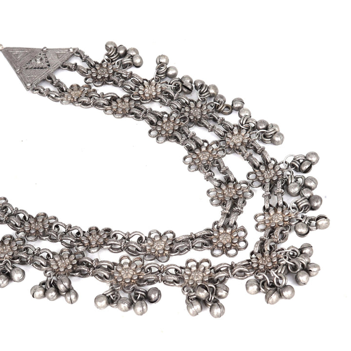 Teejh Rua Antique Silver Polish Long Necklace