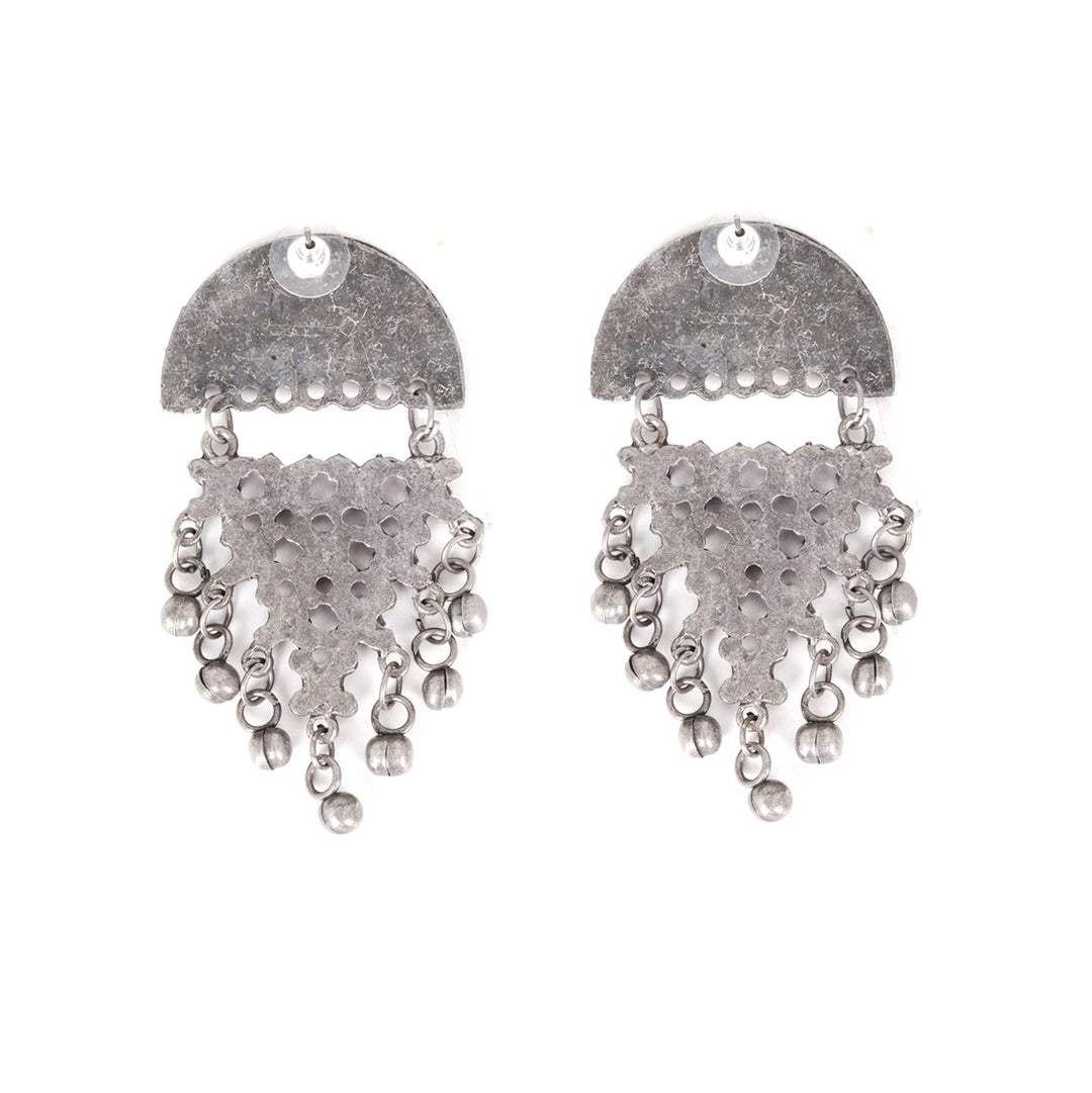 Teejh Arnika Antique Silver Polish Ghungroo EarTeejh Rings