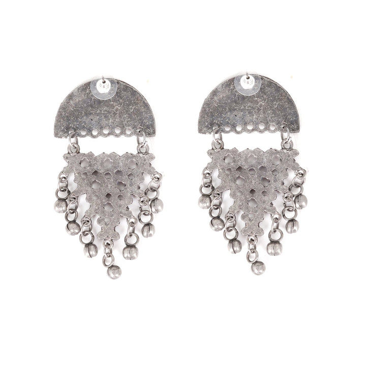 Teejh Arnika Antique Silver Polish Ghungroo EarTeejh Rings
