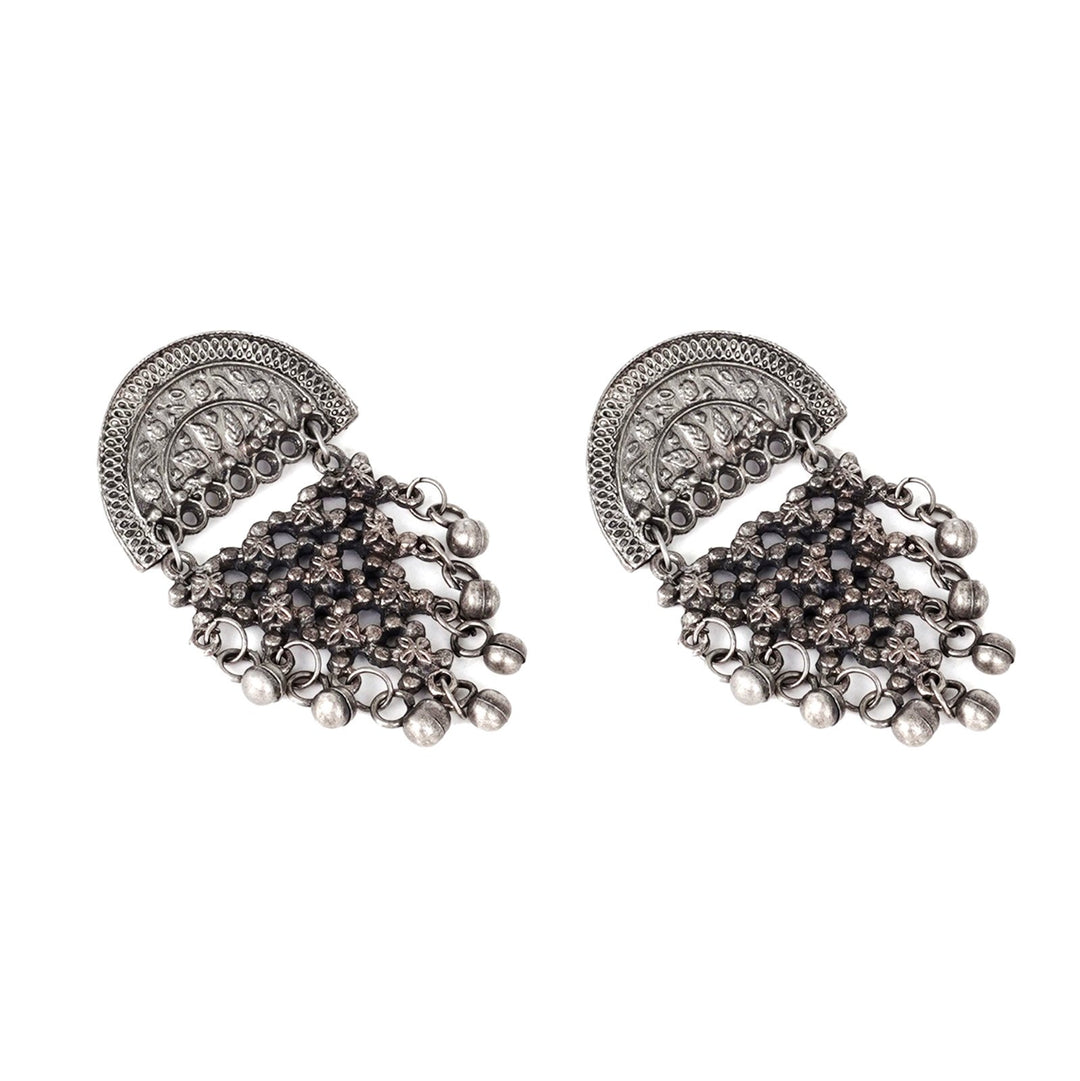 Teejh Arnika Antique Silver Polish Ghungroo EarTeejh Rings