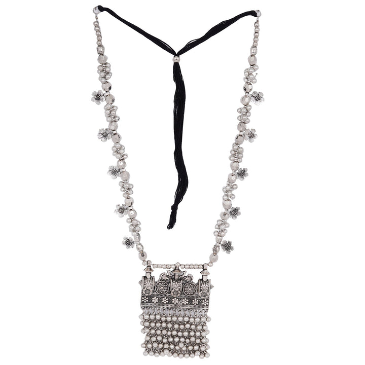 Teejh Rekha Silver Oxidised Jewelry Set