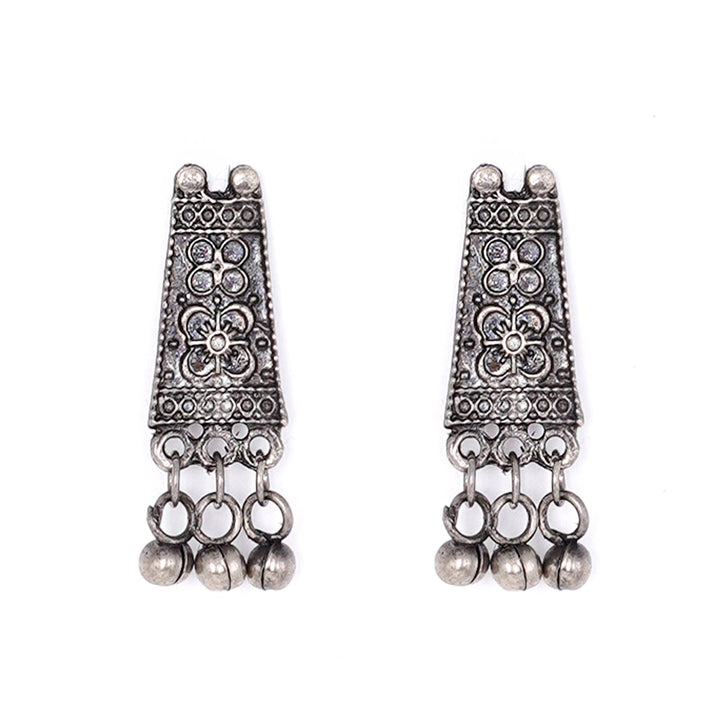 Teejh Mihira Ethnic Silver Oxidised Choker Necklace Set