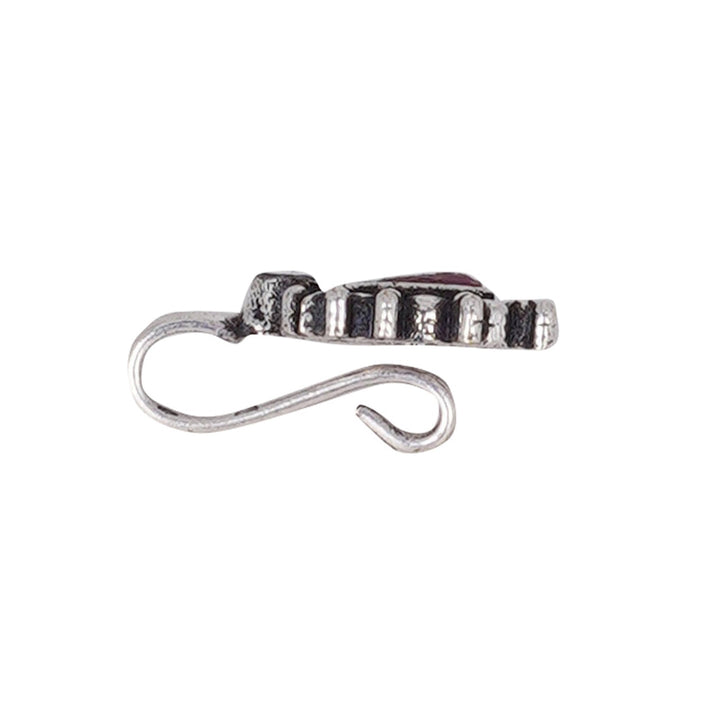 Teejh Parthavi Red Stone Nose Pin