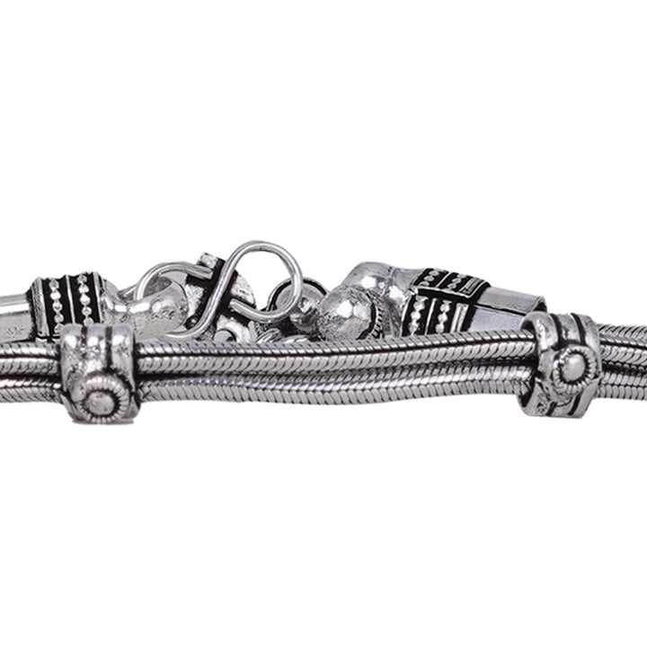 Teejh Chirasvi Ethnic Silver Oxidised Anklets