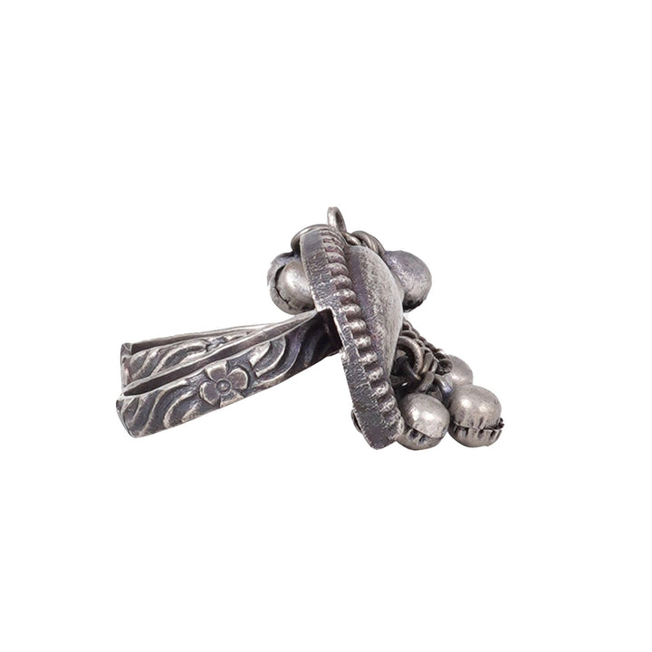 Teejh Chaithra Antique Silver Polish Teejh Ring