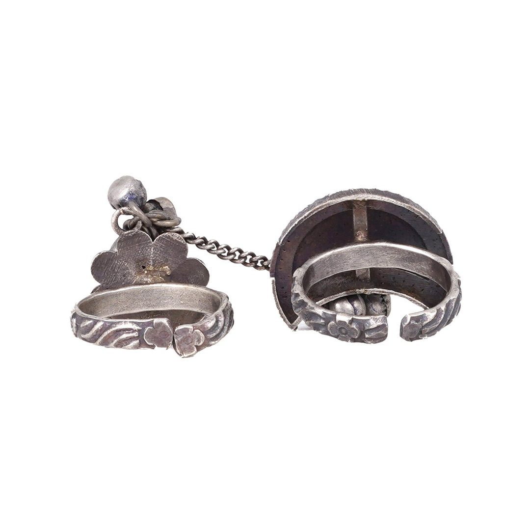 Teejh Chaithra Antique Silver Polish Teejh Ring