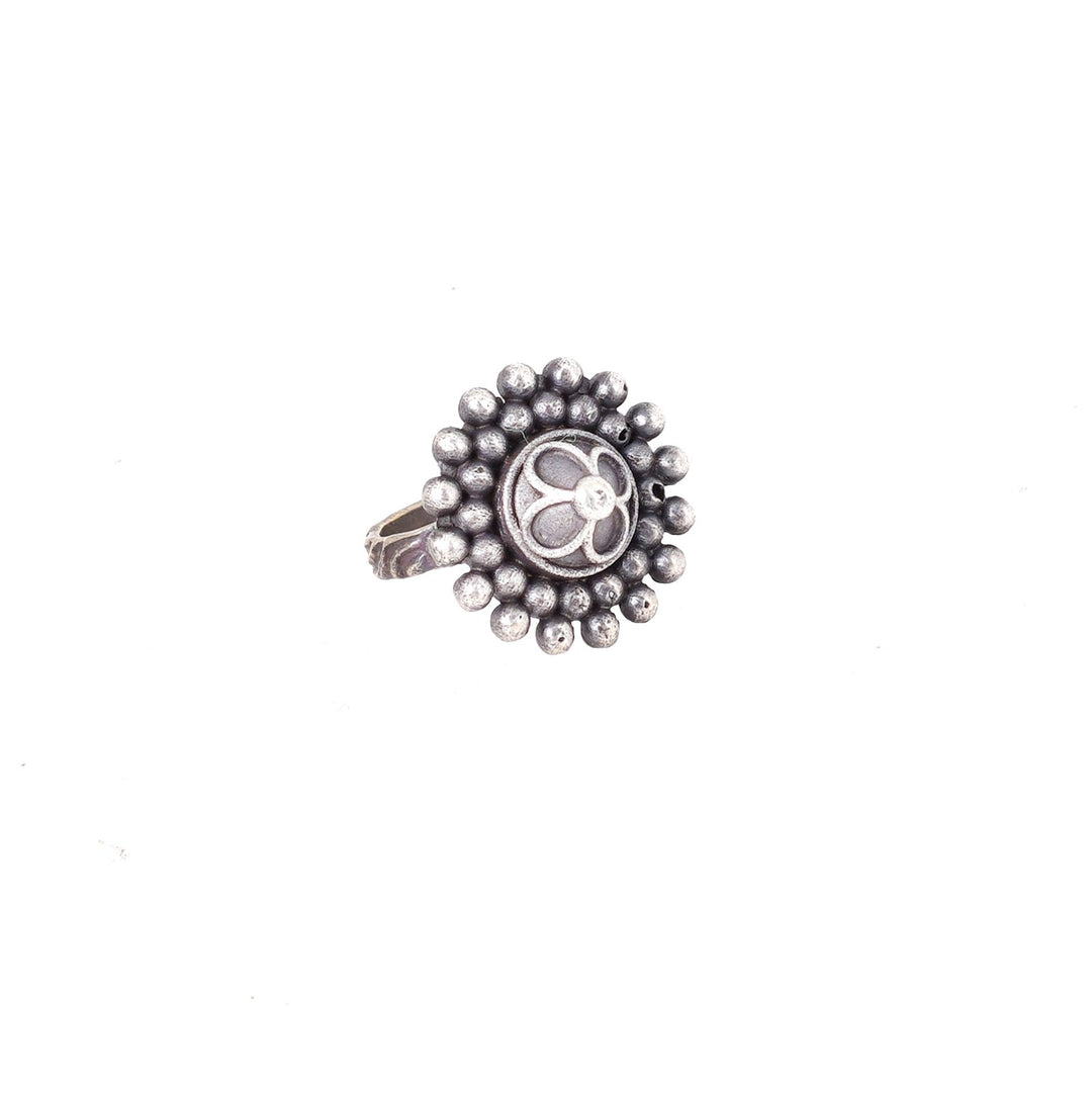 Teejh Nira Antique Silver Polish Teejh Ring