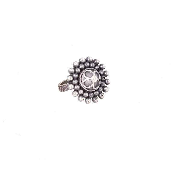 Teejh Nira Antique Silver Polish Teejh Ring