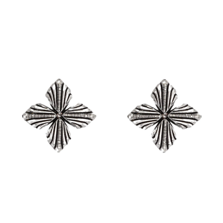 Teejh Aaloka Silver Oxidised  Choker Necklace Set